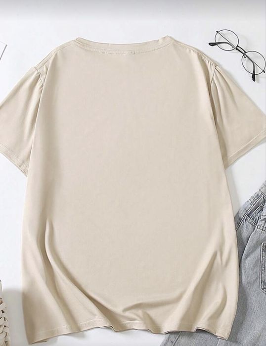 Дамска тениска-мръсно бяла, размер EU 56/58