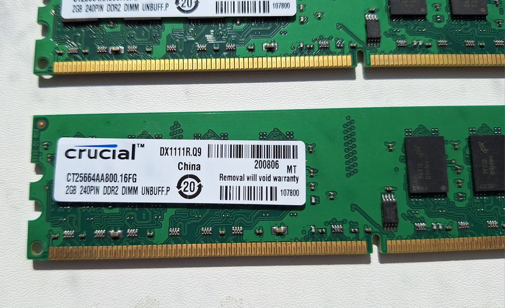 Оперативная память 2Gb DDR2, DDR3