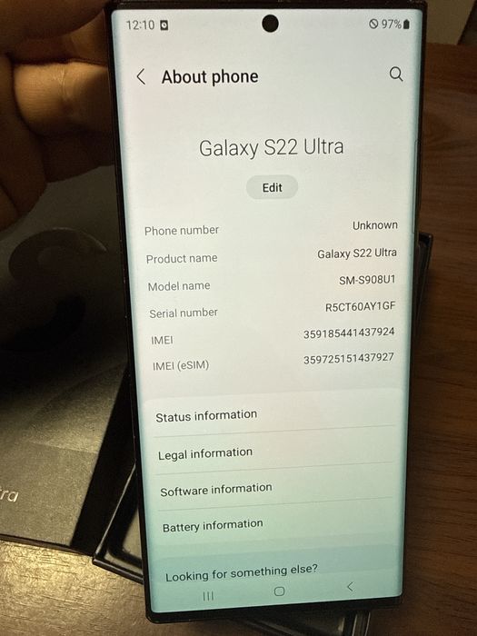 Samsung S22 Ultra 128Gb Full Box