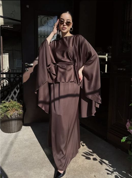 Платье двойка шелк