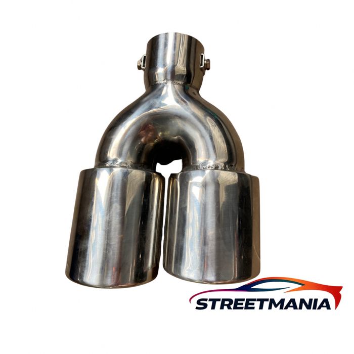 Накрайници за ауспух –2 бр., 230мм, ø58мм/ двоен накрайник, двойни