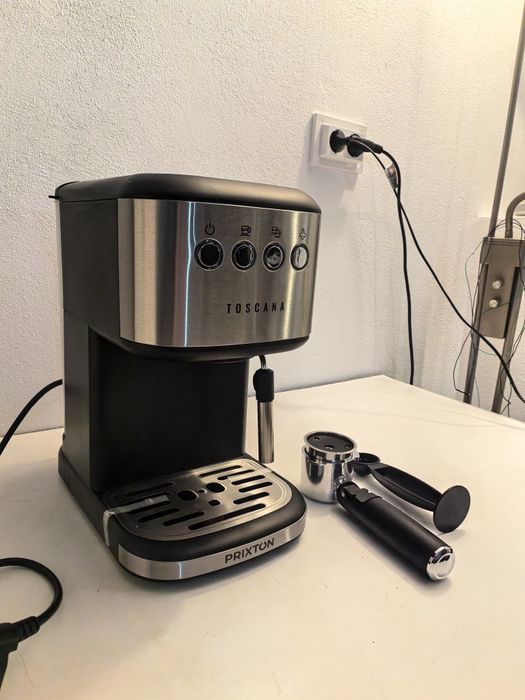 Espresor Toscana Prixton NOU manual cafea macinata si capsule dispozitiv de spumare lapte ofer factura si garantie
