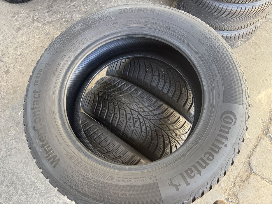 Set 4 Anvelope Iarna 205/60 R16 M+S - Continental Winter Contact TS 870 dot 2024