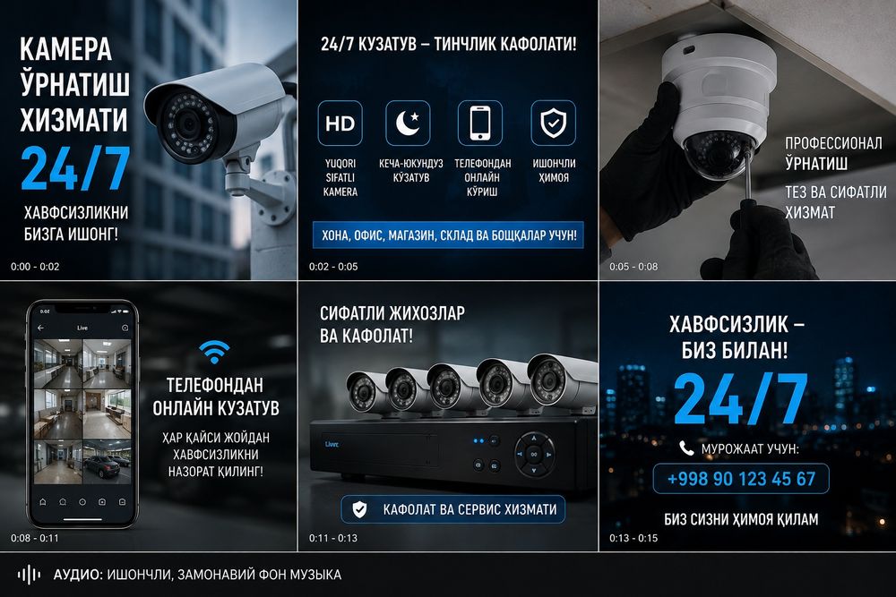 Установка камеры локальной сети