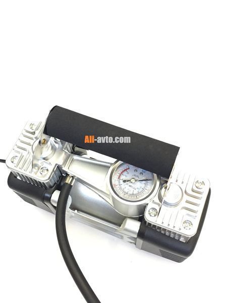 Компресор За Помпане На Гуми Двубутален Двуцилиндров Метален 12V 30A с
