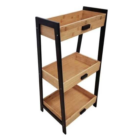 Бамбукова етажерка, Бамбуков рафт с метални крака