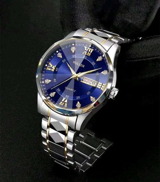 Различни модели мъжки календарни светещи кварцови часовници