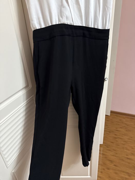 Комбинезон черно-белый