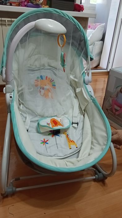 Шезлонг-Кровать качалка 5в 1