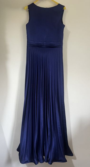 Rochie lunga de ocazie bleumarin