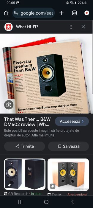 Boxe B&W ( Bowers&Wilkins), PREMIATE, tweetere de top - Nautilus