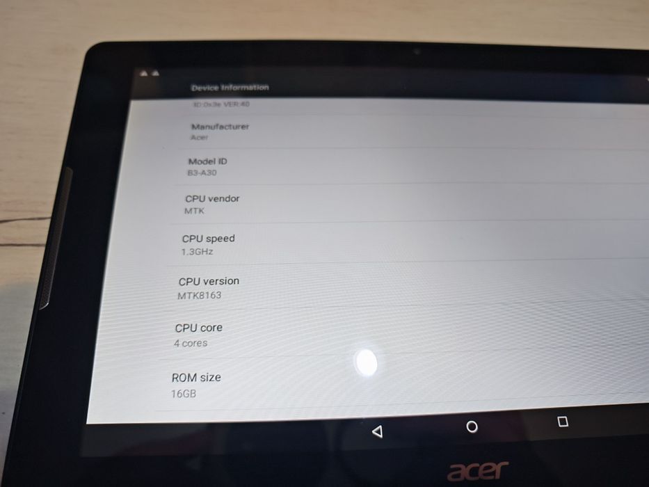 Acer Iconia Tab 10"WiFi 1GB RAM 16 GB