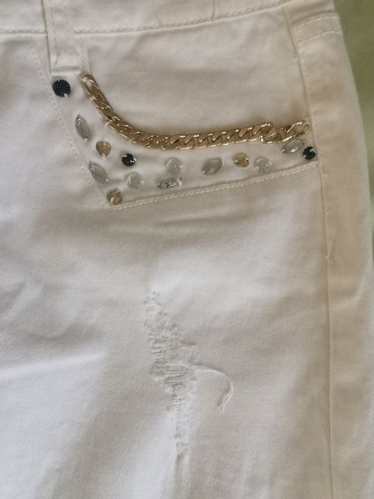 Бели дънки Rossa miss