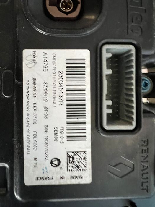 Навигация и екран Renаult Clio 2020г