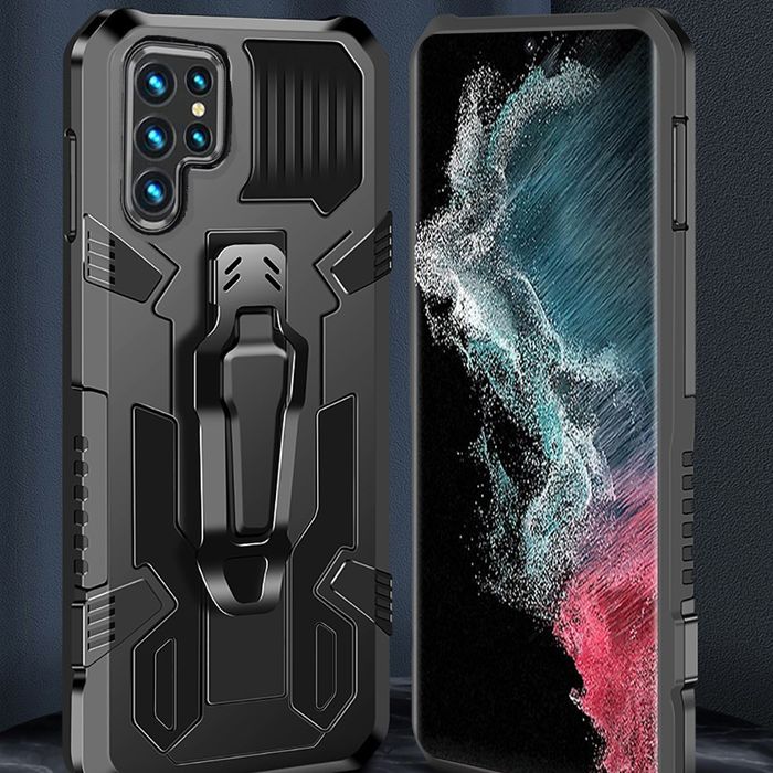 Samsung Galaxy S23 Ultra / S23+/ S23 / WARRIOR кейс гръб със стойка