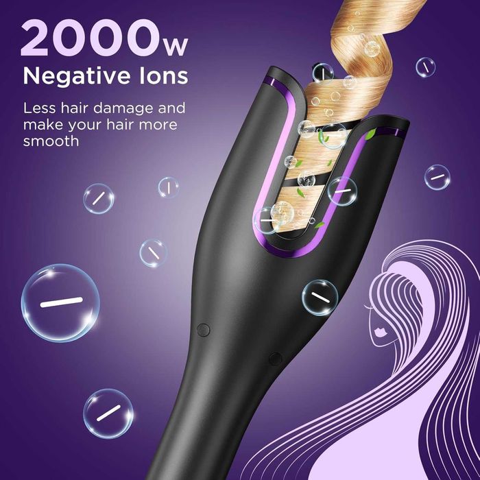 Керамична маша за коса Ushine, автоматично въртяща се на 360°