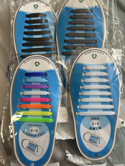 Детски еластични силиконови връзки за обувки