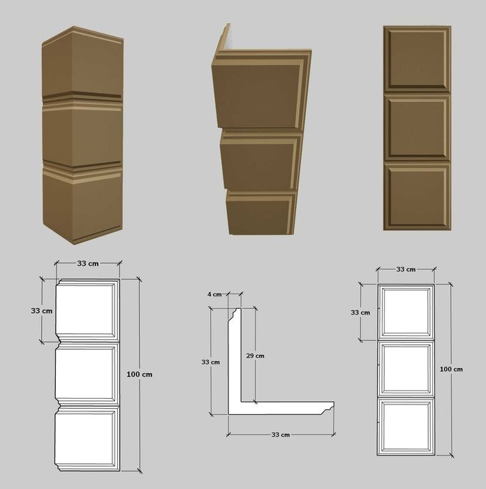 Bosaje de colt - Elemente decorative de colt