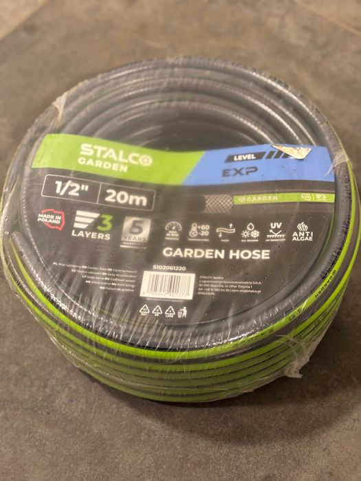 Furtun Grădină 1/2″ 20m Stalco Garden Expert 3 Straturi Presiune 25 Bar