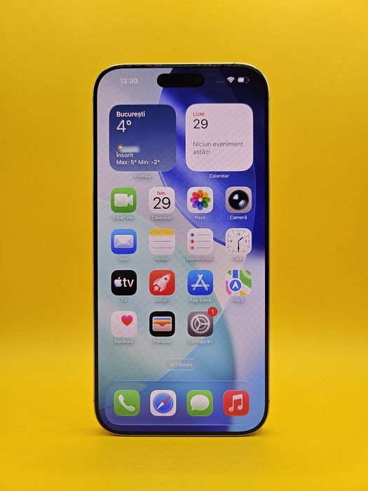 iPhone 16 Pro Max 256 GB White Titanium Baterie 100% 28 de cicluri