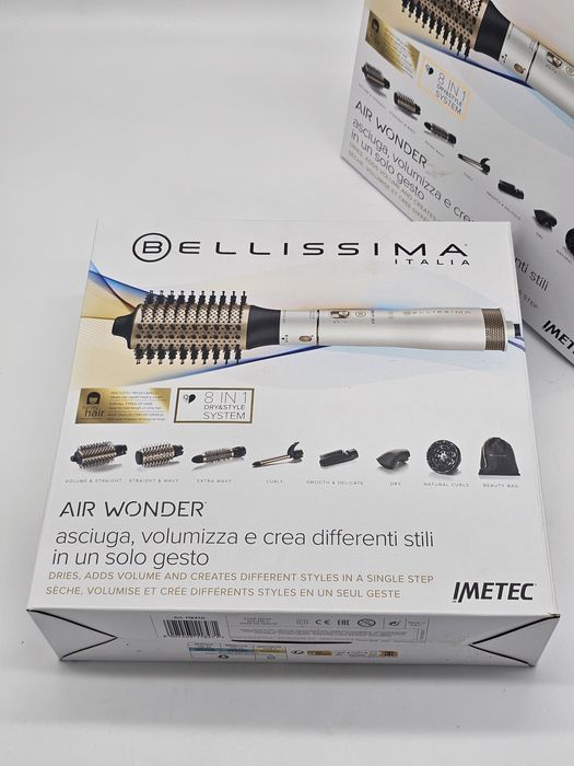 Bellissima Air Wonder 8 in 1 Ceramică Perie Electrică cu Aer pentru În