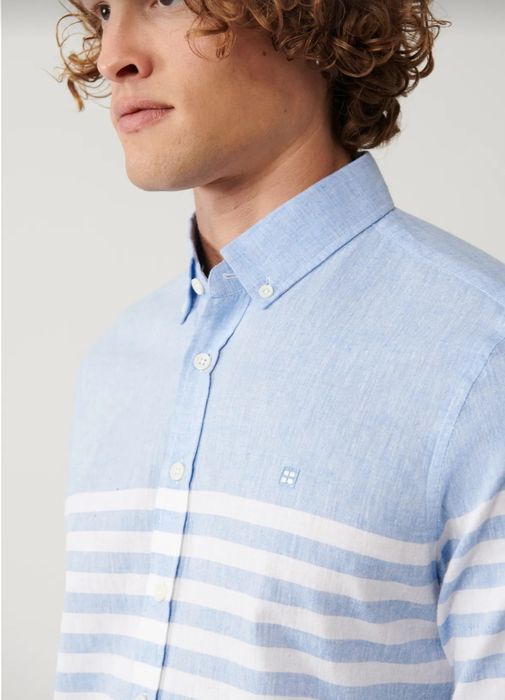 Мъжка риза AVVA памук и лен