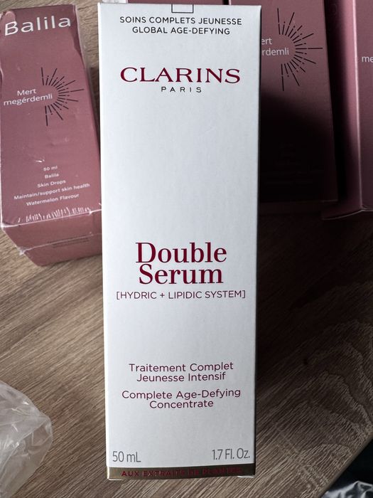 Produse Cosmetice Premium Noi – Clarins Double Serum 50ml & Balila Skin Drops – Originale