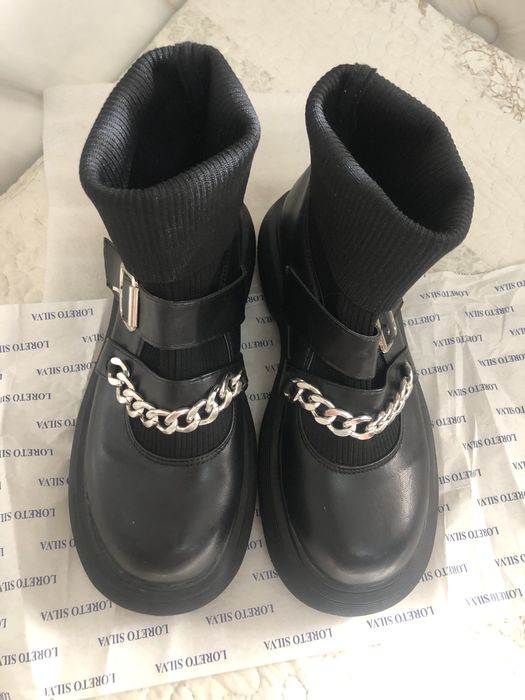 Лоферы с цепью 38