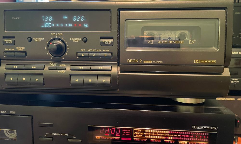 Casetofon deck Technics RS TR373 dublu, autoreverse