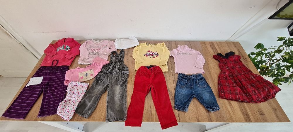 Лот момиче 12-18  месеца , размер 80-86 см 21 броя