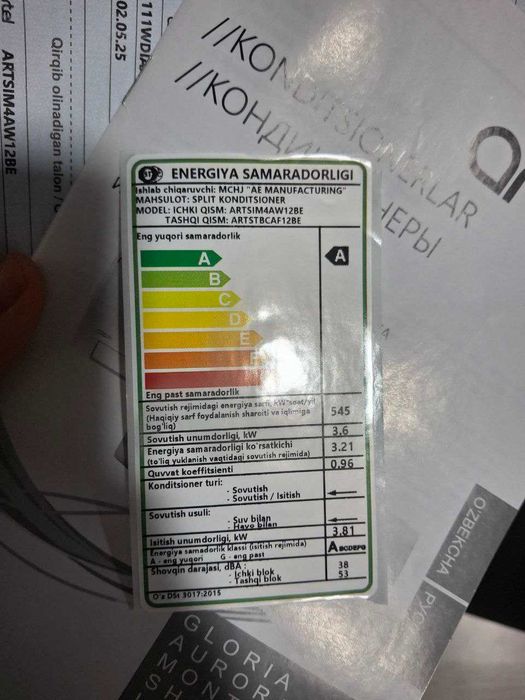 Konditsioner Artel 12 (Issiq/Sovuq) — Arzon narxda!