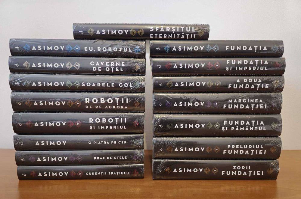 Colectie Isaac Asimov - 45 de carti SF - Carti Noi (Fundatia) & Vechi