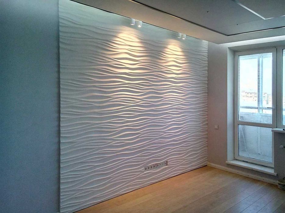 Декоративни 3D панели - 3д гипсови панели, облицовки за стени 0088