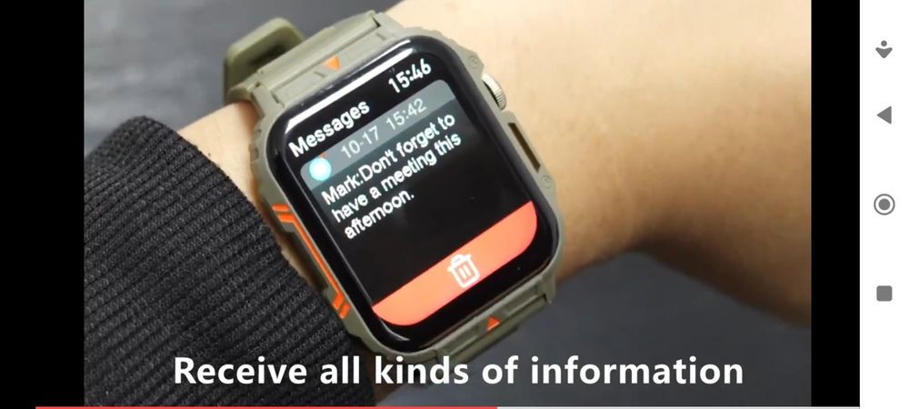 Смарт часовник Противоударен,водоустойчив и тн