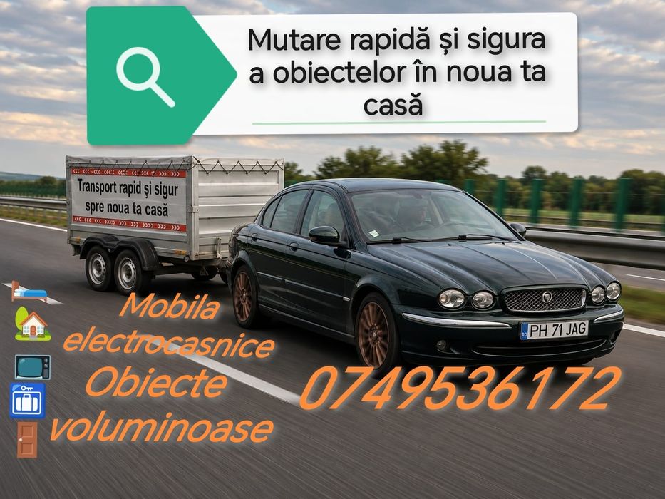 Mutari / Transport mobila, electrocasnice, obiecte voluminoase