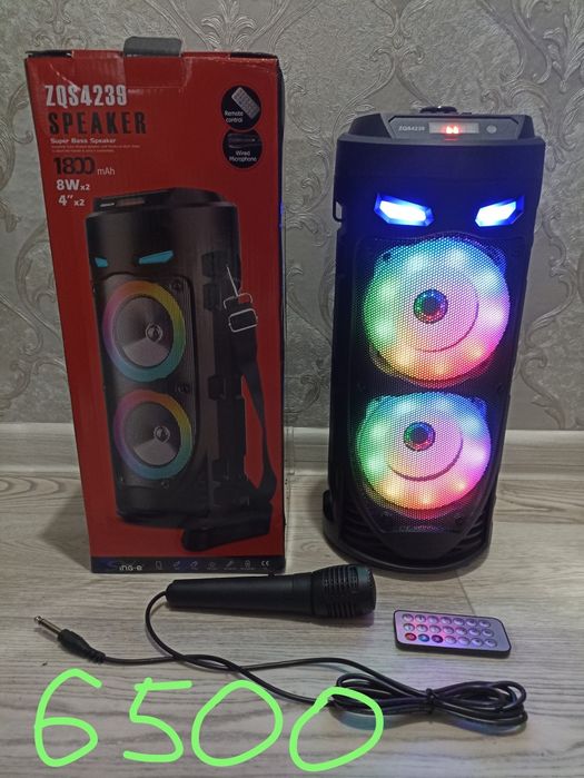 Колонка блютуз с подсветкой