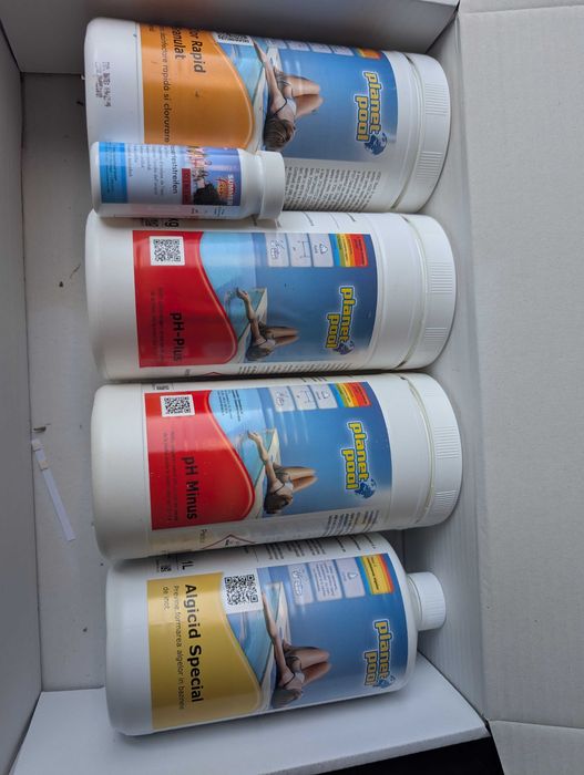 Piscina supraterana + scara + underlay + pompa + nisip filtrare +kit substante + minciog