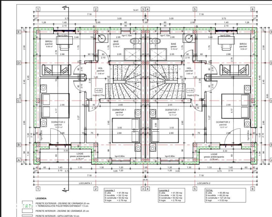 Duplex modern de 130 mp, 692 mp teren – Unirea