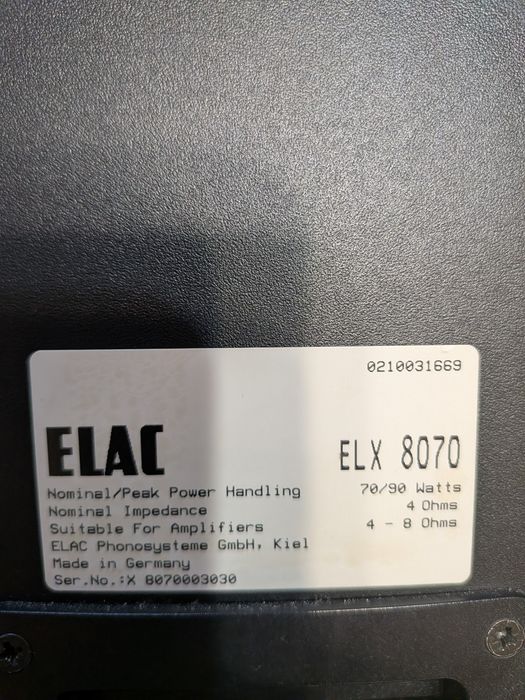 Set Boxe Elac ELX 8070