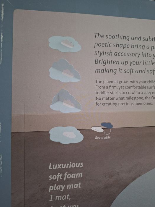 Saltea de joacă din spumă Quut Playmat "Head in the Clouds"