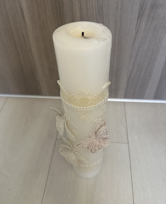 Lumânare botez fetițe, Andreeatex, folosită puțin