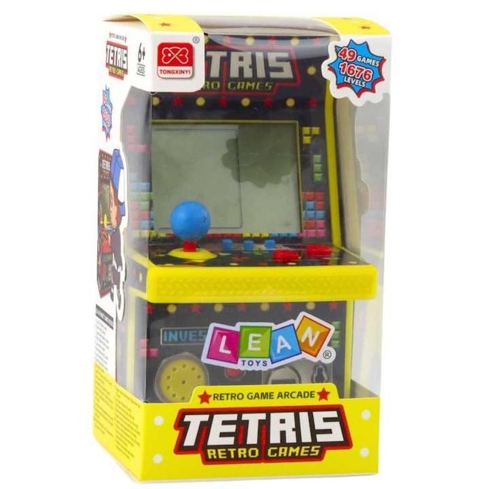 Mini automat de joc Tetris,49 jocuri,1676 niveluri,16x9x8,5cm,nou
