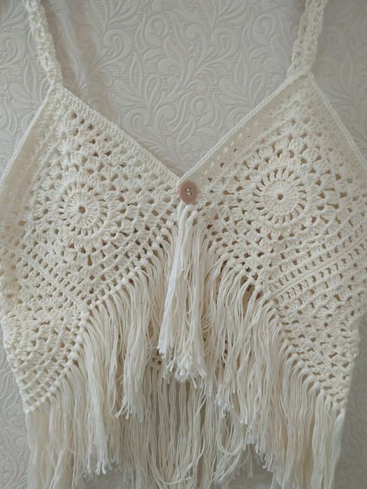 Стильный топ в стиле Бохо. Ручная работа