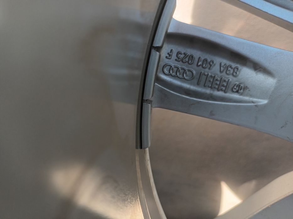 2 jante aliaj 5x112 R17 originale audi Q3 fără cauciucuri