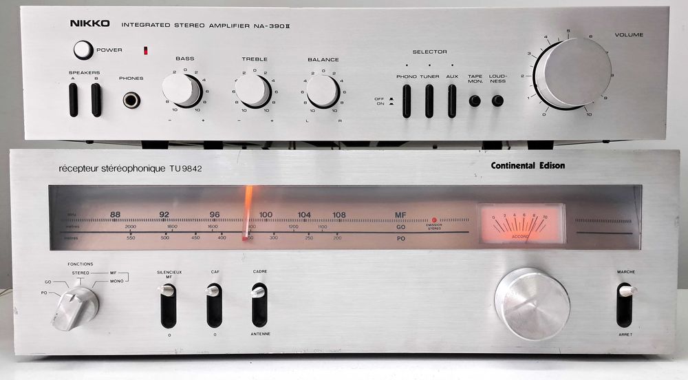 Continental Edison TU 9842 tuner radio analog pt amplificator scala