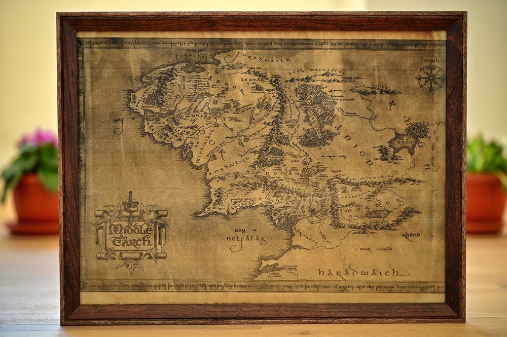 Карта на Средната Земя / Lord of the rings