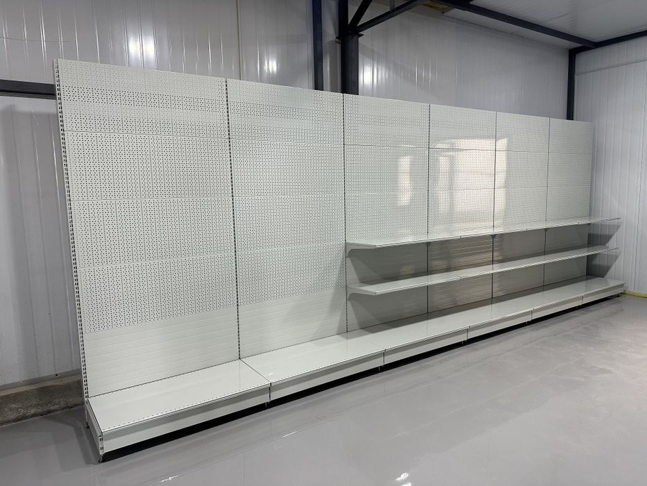 Торговые стеллажи Нордика в наличии, Пристенные стеллажи, стеллажи