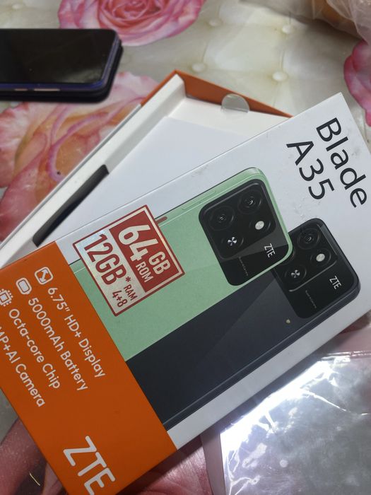 ZTE Blade A35 с каробкой 64 гб