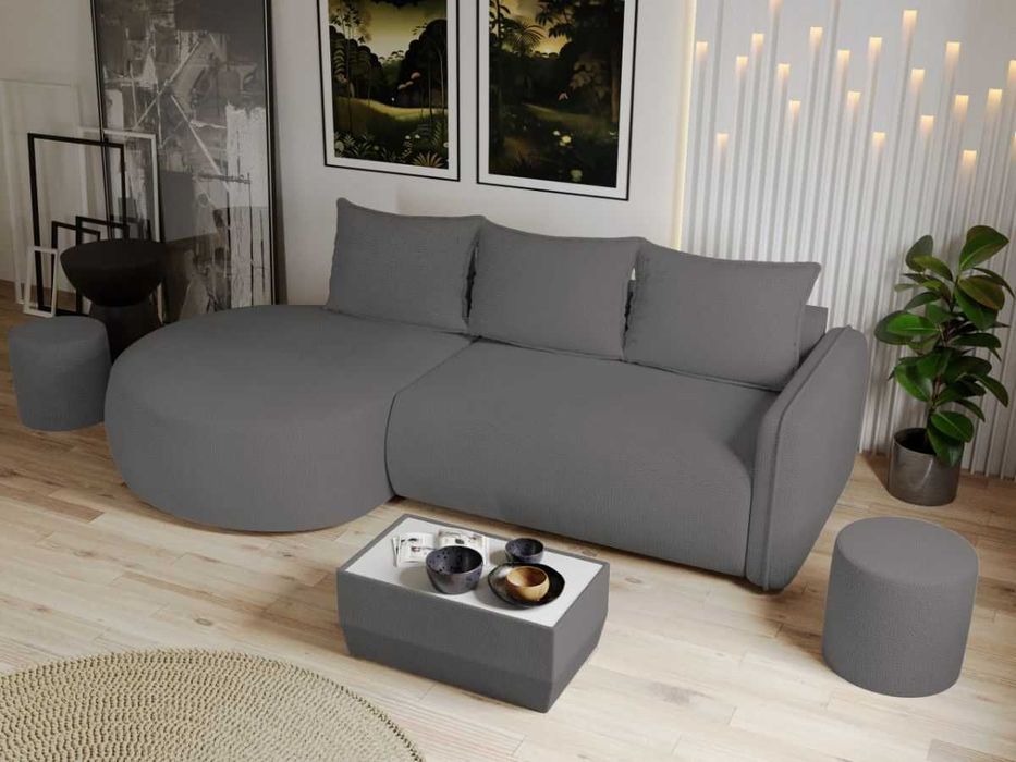 Coltar Extensibil Fiore Plusat Gri Antracit