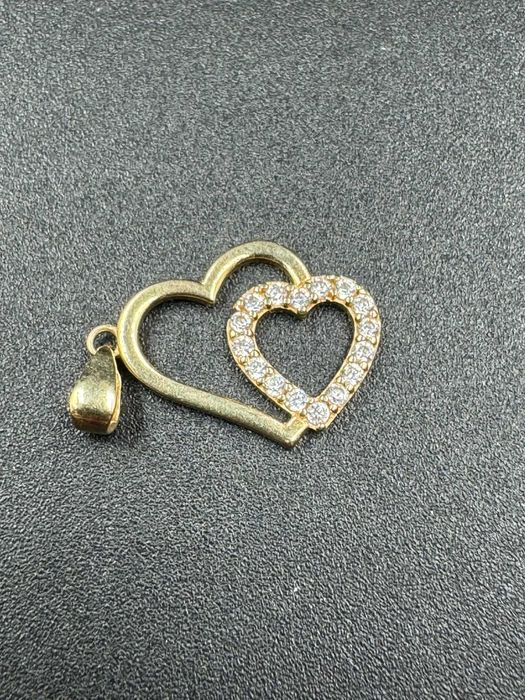 Hope Amanet P5-Pandantiv din aur in forma de inima 14k-585 ,1.40 Gr